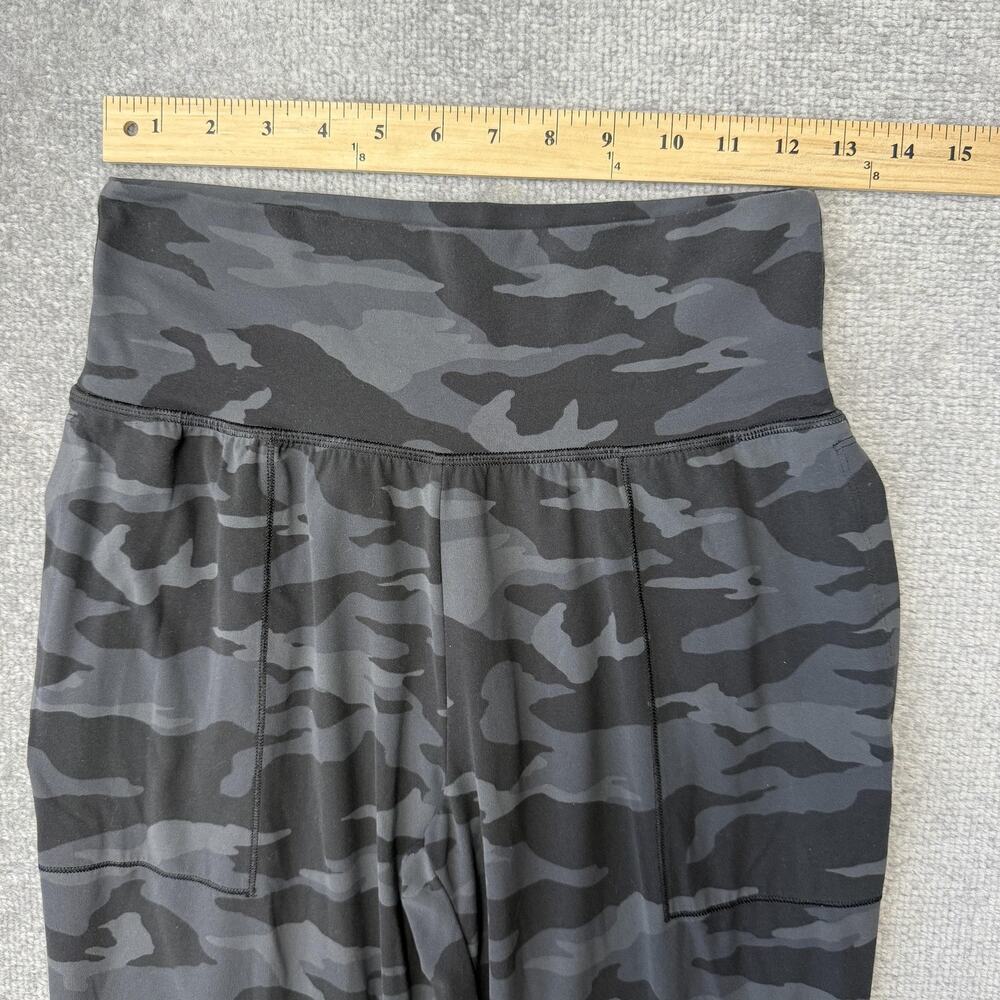Athleta Salutation Camo Jogger Pants Womens Small Black Gray High Rise Yoga - Picture 6 of 11